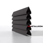Ламели для забора жалюзи Luxe Л RAL 8019 – покрытие порошковое, толщина 0,45 мм в Кемерове | фото 1