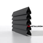 Ламели для забора жалюзи Luxe Л RAL 7024 – покрытие матовое, толщина 0,45 мм в Кемерове | фото 1