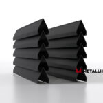 Ламели для забора жалюзи Luxe Л RAL 9005 – покрытие порошковое, толщина 0,45 мм в Кемерове | фото 1