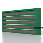 Планкен для забора Printec под дерево 120 mm RAL 6002 – покрытие полиэстер, толщина 0,45 мм в Кемерове | фото 1