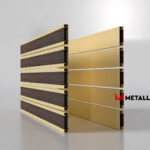 Планкен для забора Printec под дерево 120 mm RAL 1014 – покрытие полиэстер, толщина 0,45 мм в Кемерове | фото 3