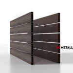 Планкен для забора Printec под дерево 120 mm RAL 8017 – покрытие порошковое, толщина 0,45 мм в Кемерове | фото 2
