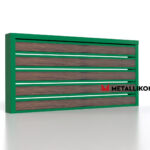 Планкен для забора Printec под дерево 120 mm RAL 6002 – покрытие полиэстер, толщина 0,45 мм в Кемерове | фото 3