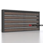 Планкен для забора Printec под дерево 120 mm RAL 7024 – покрытие порошковое, толщина 0,45 мм в Кемерове | фото 4