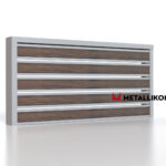 Планкен для забора Printec под дерево 120 mm RAL 7004 – покрытие полиэстер, толщина 0,45 мм в Кемерове | фото 3