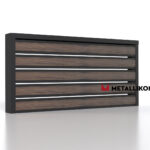 Планкен для забора Printec под дерево 120 mm RAL 9005 – покрытие полиэстер, толщина 0,45 мм в Кемерове | фото 4
