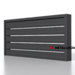Планкен для забора ранчо 120 mm RAL 7024 – покрытие порошковое, толщина 0,45 мм в Кемерове | фото 4