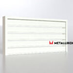 Планкен для забора ранчо 120 mm RAL 9010 – покрытие матовое, толщина 0,45 мм в Кемерове | фото 2
