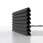 Ламели для забора жалюзи Premium U RAL 7024 – покрытие матовое, толщина 0,45 мм в Кемерове | фото 2